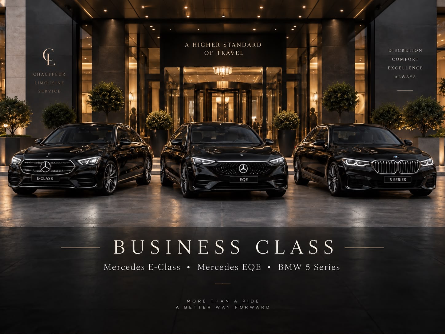 Business Class Limousine mit Chauffeur Wien – Flughafentransfer