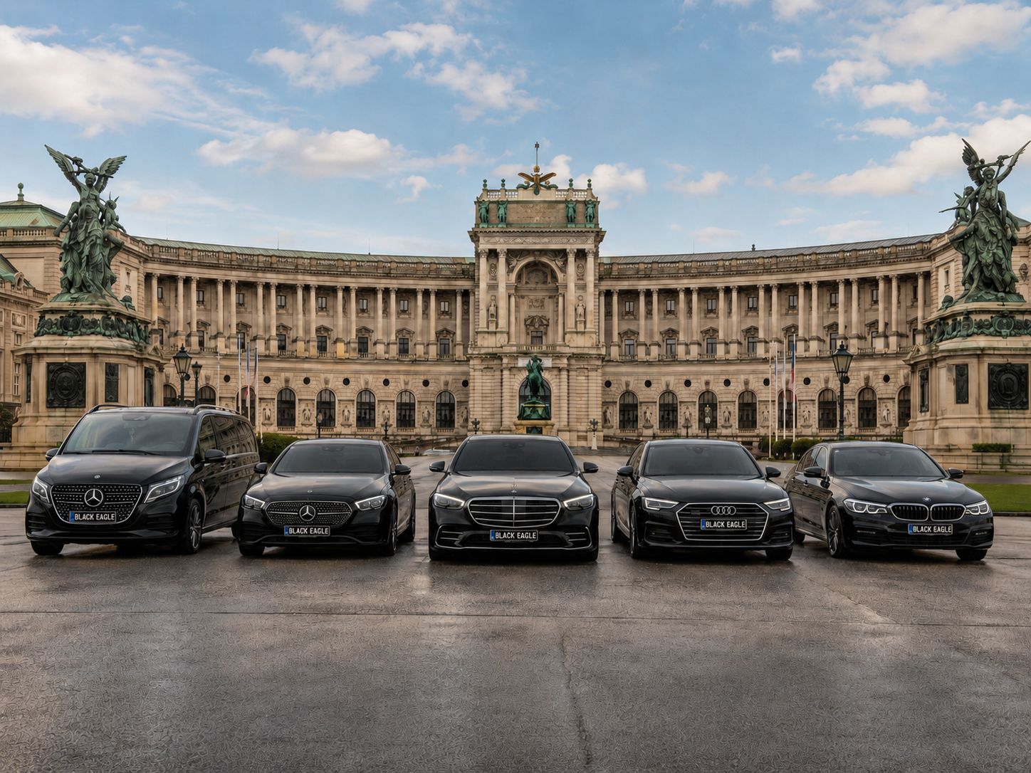 Black Eagle Flotte vor der Hofburg Wien